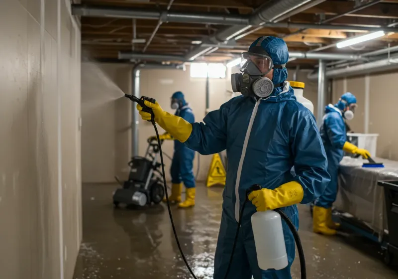 Basement Sanitization and Antimicrobial Treatment process in Croom, MD