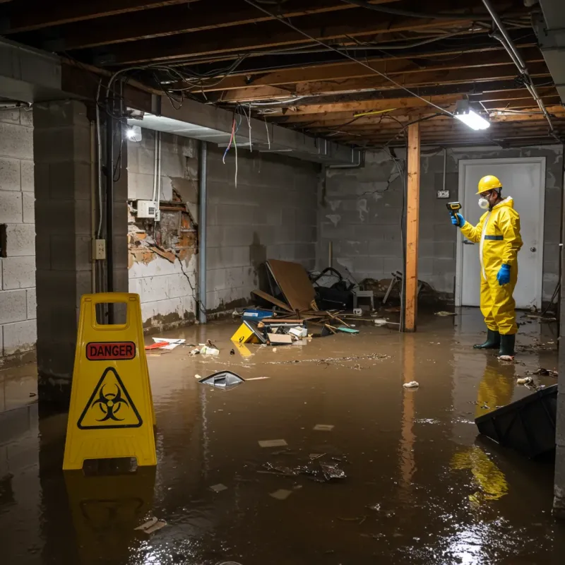 Flooded Basement Electrical Hazard in Croom, MD Property